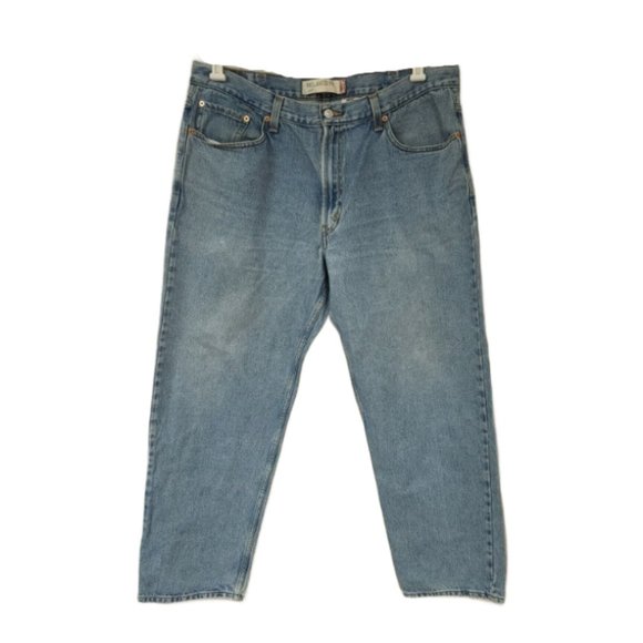 LEVIS 550 Mens 40x30 Relaxed Fit Straight Fit Medium Wash Denim Blue Jeans  - Picture 1 of 11